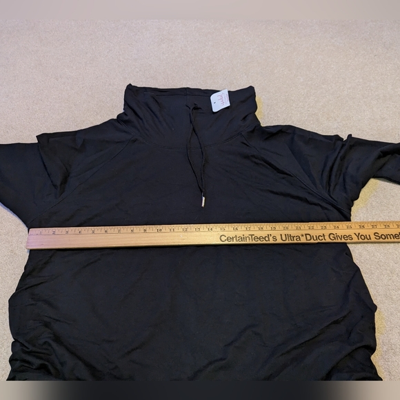 Isabel maternity by Ingrid & Isabel black turtleneck w/ drawstrings top - Picture 4 of 13